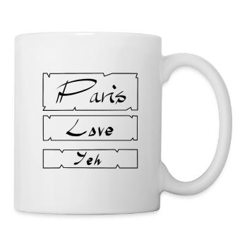 Paris Love Yeh - Tasse - Weiß - Rechts