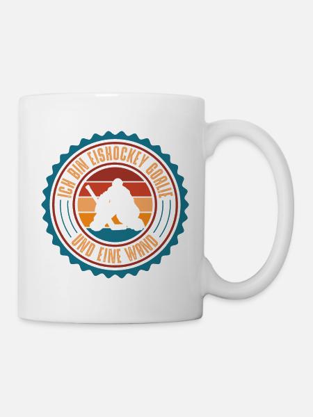 Eishockey Goalie - Tasse - Weiß