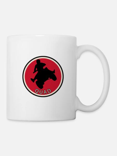 Stunt ATV Quad fahren - Tasse - Weiß