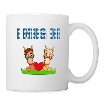 PFERDE - PFERD - PONY - PONYS - I MOG DI - LIEBE - Tasse - Weiß - Rechts