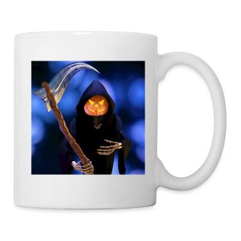 La Faucheuse pour Halloween - Mug blanc - blanc - Droite