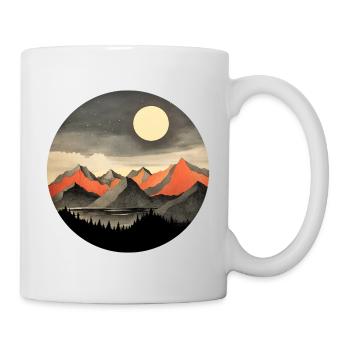 Mountains at night - Mug - white - Right