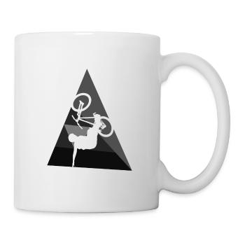 Mountain Biking Trail Downhill BMX - Mug - white - Right