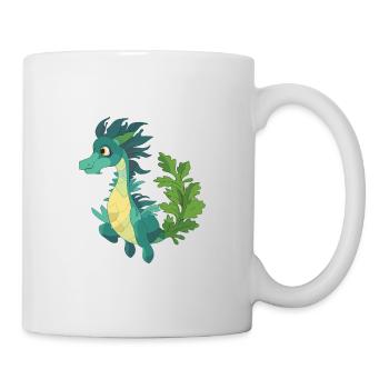 Leafy Sea Dragon Cartoon Kawaii Illustration - Mug - white - Right