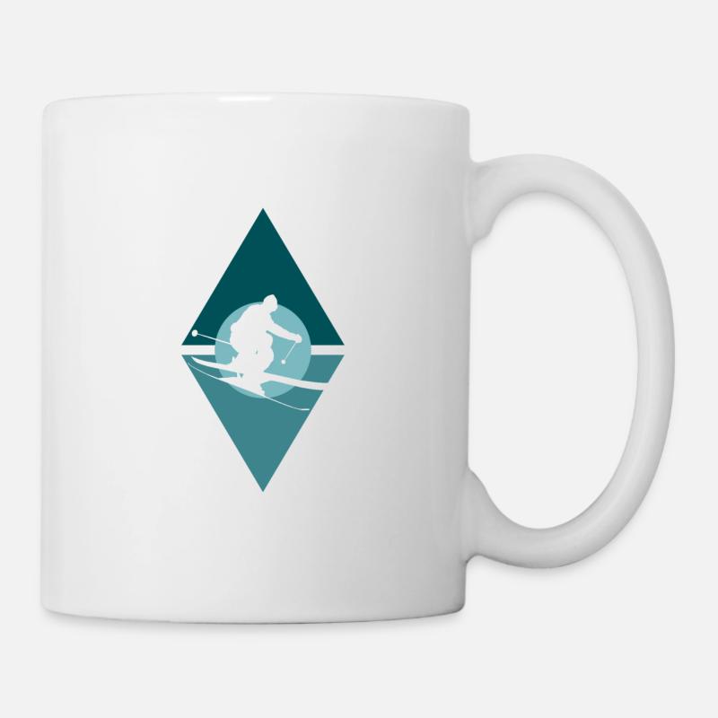 Skiing Ski Skiing - Mug - white