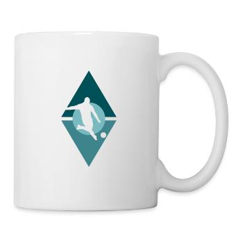 Kicking Football - Mug - white - Right