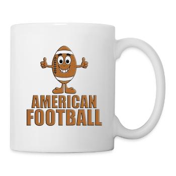 AMERICAN FOOTBALL - SPORT - SUPER - GUT - Tasse - Weiß - Rechts