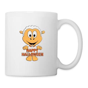 HAPPY HALLOWEEN - SCHAF - TIER - KIND - BABY - Tasse - Weiß - Rechts