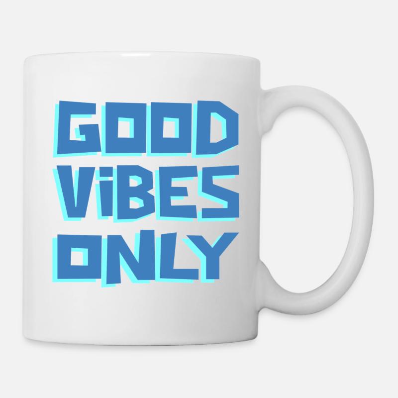 NUR GUTE VIBZ ! - Tasse - Weiß