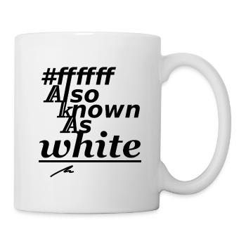#ffffff, also known as white - Mug - white - Right
