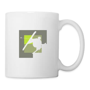 Ski Snow Skier Skiing - Mug - white - Right