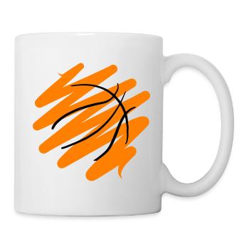 Abstract Basketball Design - Mug - white - Right