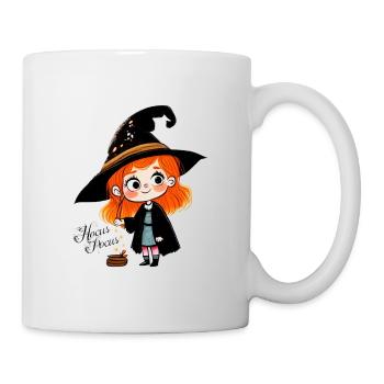 lustige kleine Hexe - Tasse - Weiß - Rechts