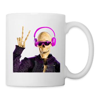 Sensenmann liebt coole Musik - Tasse - Weiß - Rechts