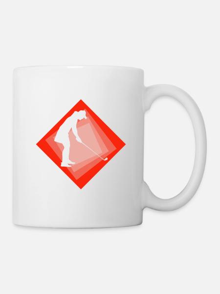 Golfer Golfen Golf - Tasse - Weiß