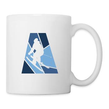 Schifahren Skiing Skifahrer - Tasse - Weiß - Rechts