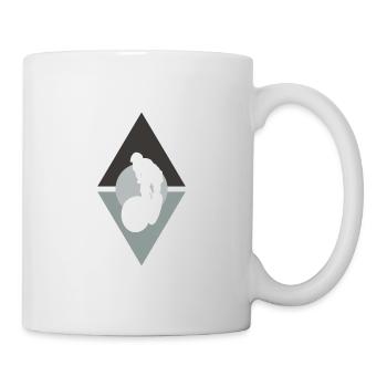 Mountain Biking Mountain Bike BMX - Mug - white - Right