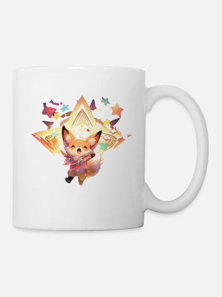 Sternen-Fennek - Tasse - Weiß
