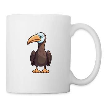 Booby bird Cartoon Kawaii Aquarelle Illustration - Mug blanc - blanc - Droite