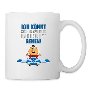 PILOT - FLUGZEUG - FLIEGEN - FLIEGER - SUPER - GUT - Tasse - Weiß - Rechts