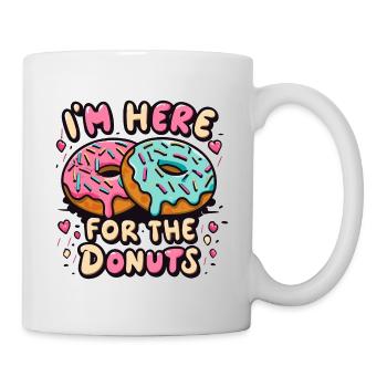 Je suis là pour les beignets - Mug blanc - blanc - Droite