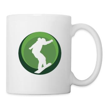Snowboard Snowboarder Wintersportler - Tasse - Weiß - Rechts