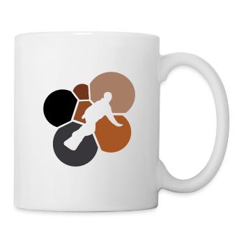 Snowboard Snowboardfahrer Wintersport - Tasse - Weiß - Rechts