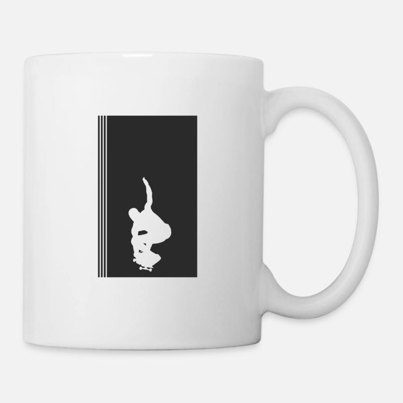 Skateboard Skateboarder Skate Skateboard - Mug blanc - blanc