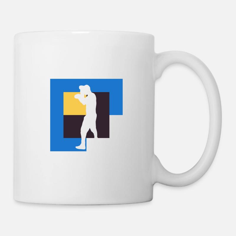 Punch Boxe Boxe Combat Arts martiaux - Mug blanc - blanc