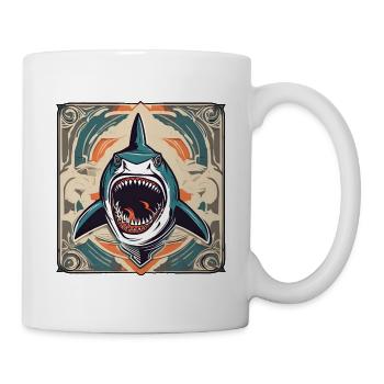 Requin / Faune / Sous-marin / Mer / Océan - Mug blanc - blanc - Droite