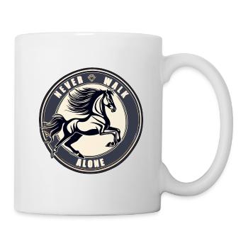 Pferd / Pferdestall / reiten / Galopp / Dressur - Tasse - Weiß - Rechts