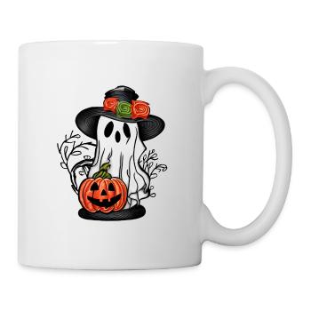 Ghost With a Pumpkin 2 - Mug - white - Right
