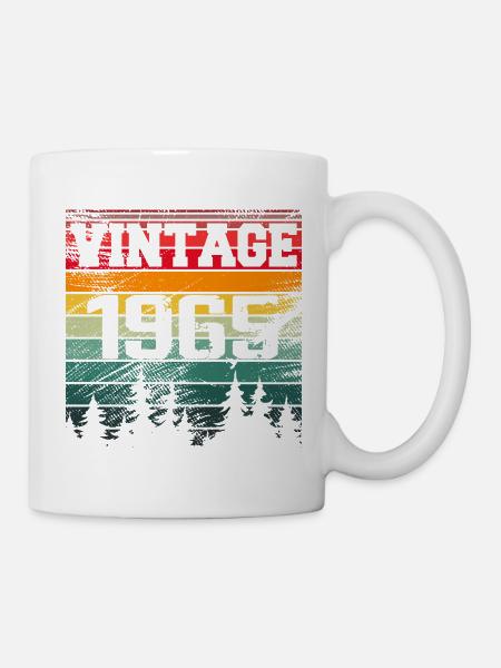 1965 Vintage Geburtstagsgeschenk 1965 Retro - Tasse - Weiß