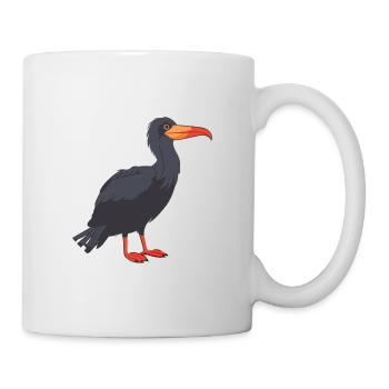Frigatebird Cartoon Kawaii Aquarelle Illustration - Mug blanc - blanc - Droite
