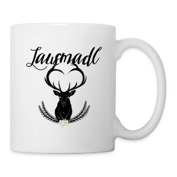 Octobre Deer Hat & Edelweiss Festival Bavarois Sil - Mug blanc - blanc - Droite