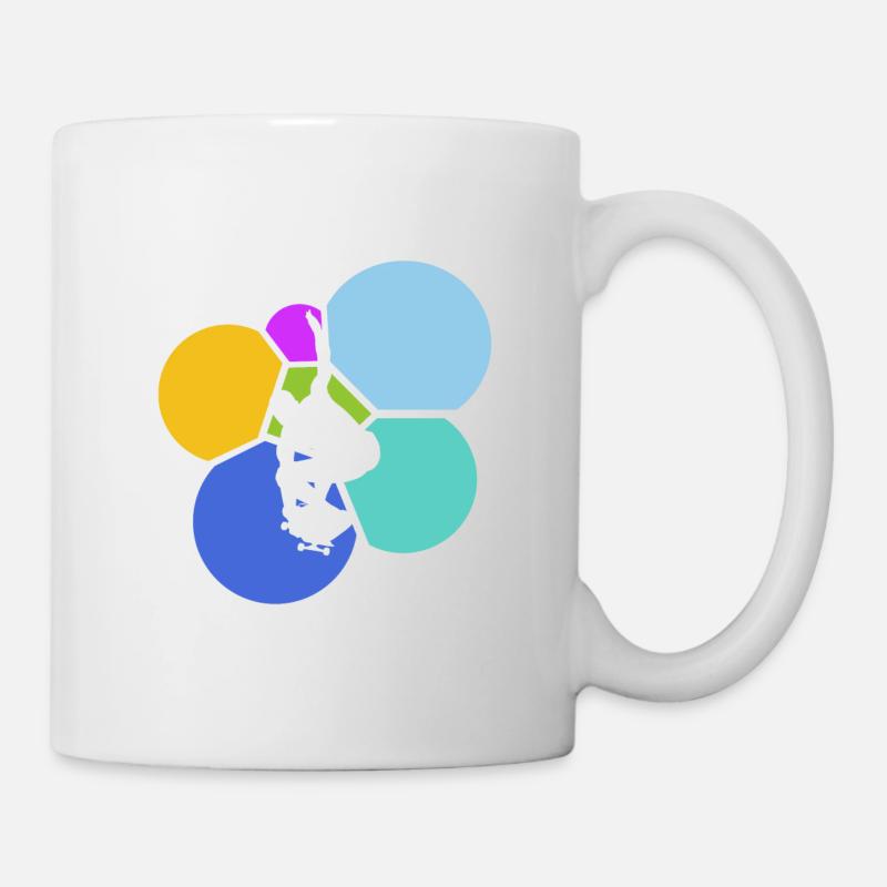 Skateboard Skateboarding Skating Skateboarder - Mug - white