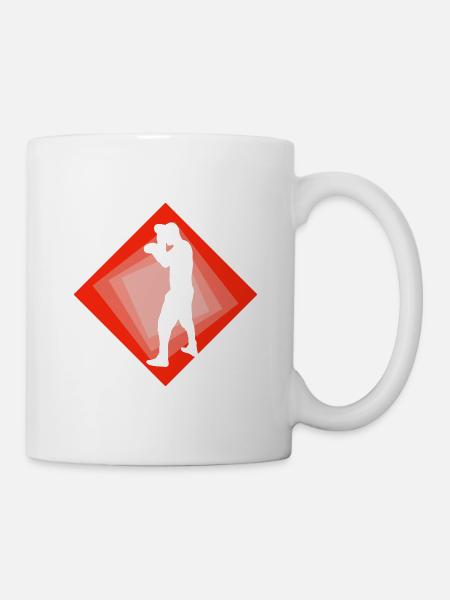 Boxer Boxhandschuhe Boxkampf - Tasse - Weiß