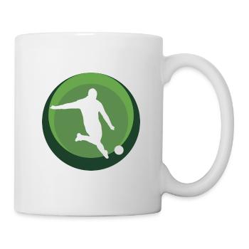 Soccer Gardien de but Soccer - Mug blanc - blanc - Droite
