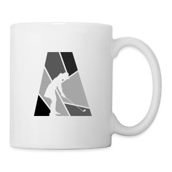 Golfball Golfer Golf - Tasse - Weiß - Rechts