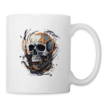 Skeleton Halloween Trick or Treat Disguise - Mug - white - Right