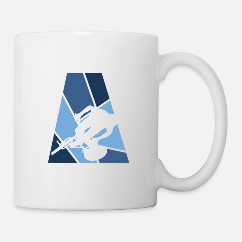 Offroad Mountainbike - Tasse - Weiß