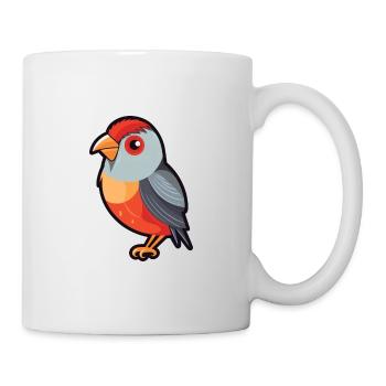 Firetail Cartoon Kawaii Aquarelle Illustration - Mug blanc - blanc - Droite
