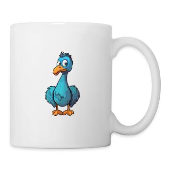 Dodo Bird Cartoon Kawaii Aquarelle Illustration - Mug blanc - blanc - Droite