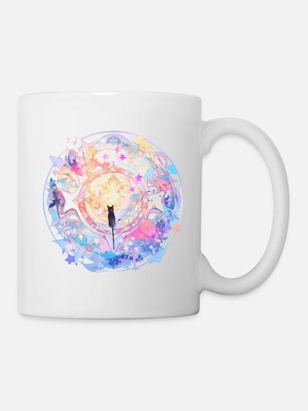 Traum-Mandala - Tasse - Weiß