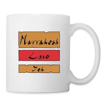 Marrakesch Liebe Yeh - Tasse - Weiß - Rechts