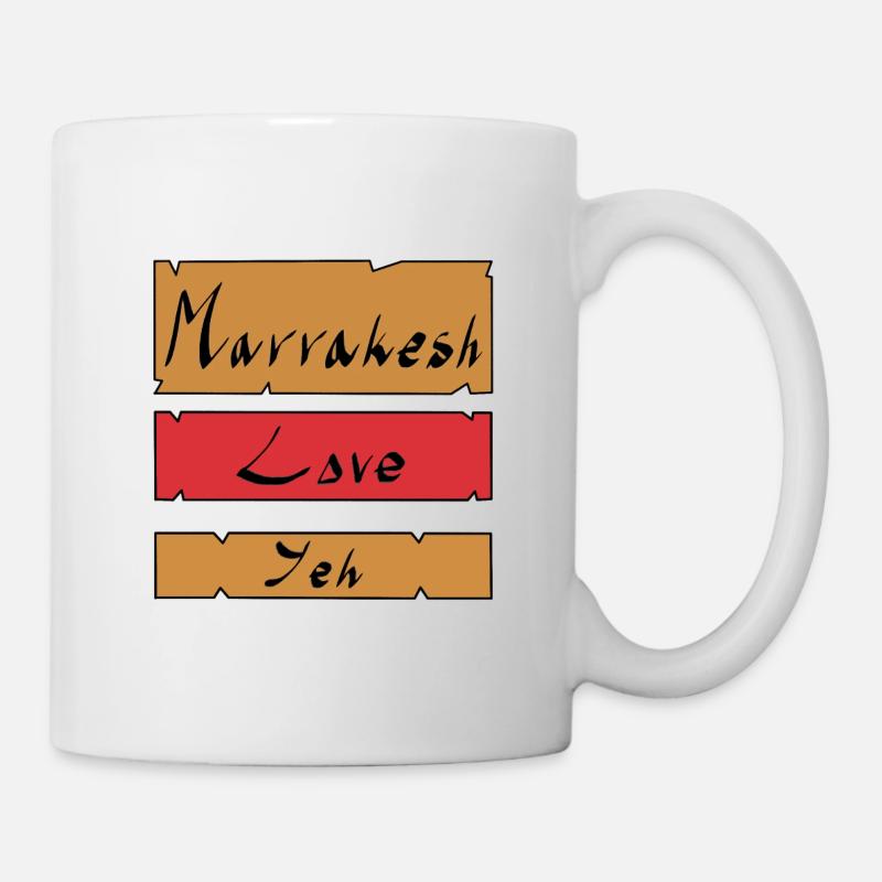 Marrakech Love Yeh - Mug blanc - blanc