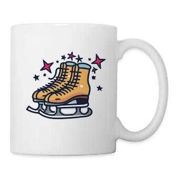 Schlittschuhe - Tasse - Weiß - Rechts