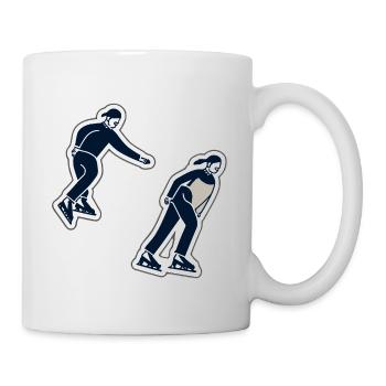Eislaufen - Tasse - Weiß - Rechts