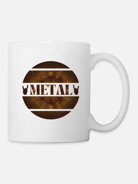 Heavy metal explosion in rust brown - Mug - white