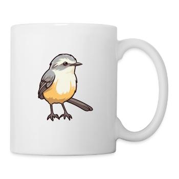 Spottdrossel-Karikatur-Kawaii-Aquarellillustration - Tasse - Weiß - Rechts